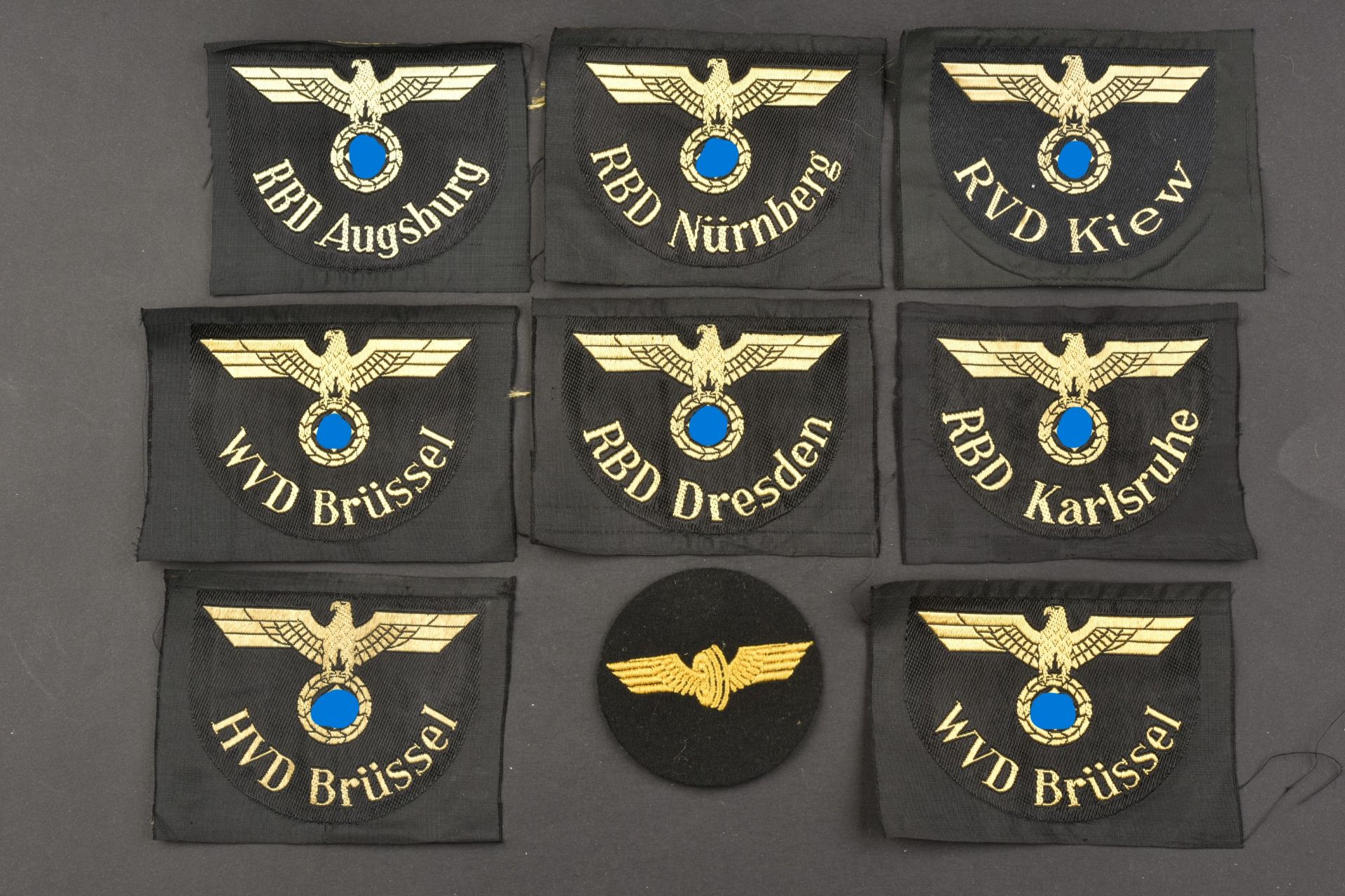 Insignes de la Reichsbahn. Reichsbahn insignia.