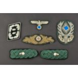 Insignes de forestiers du Reich. Reich forestry badges.