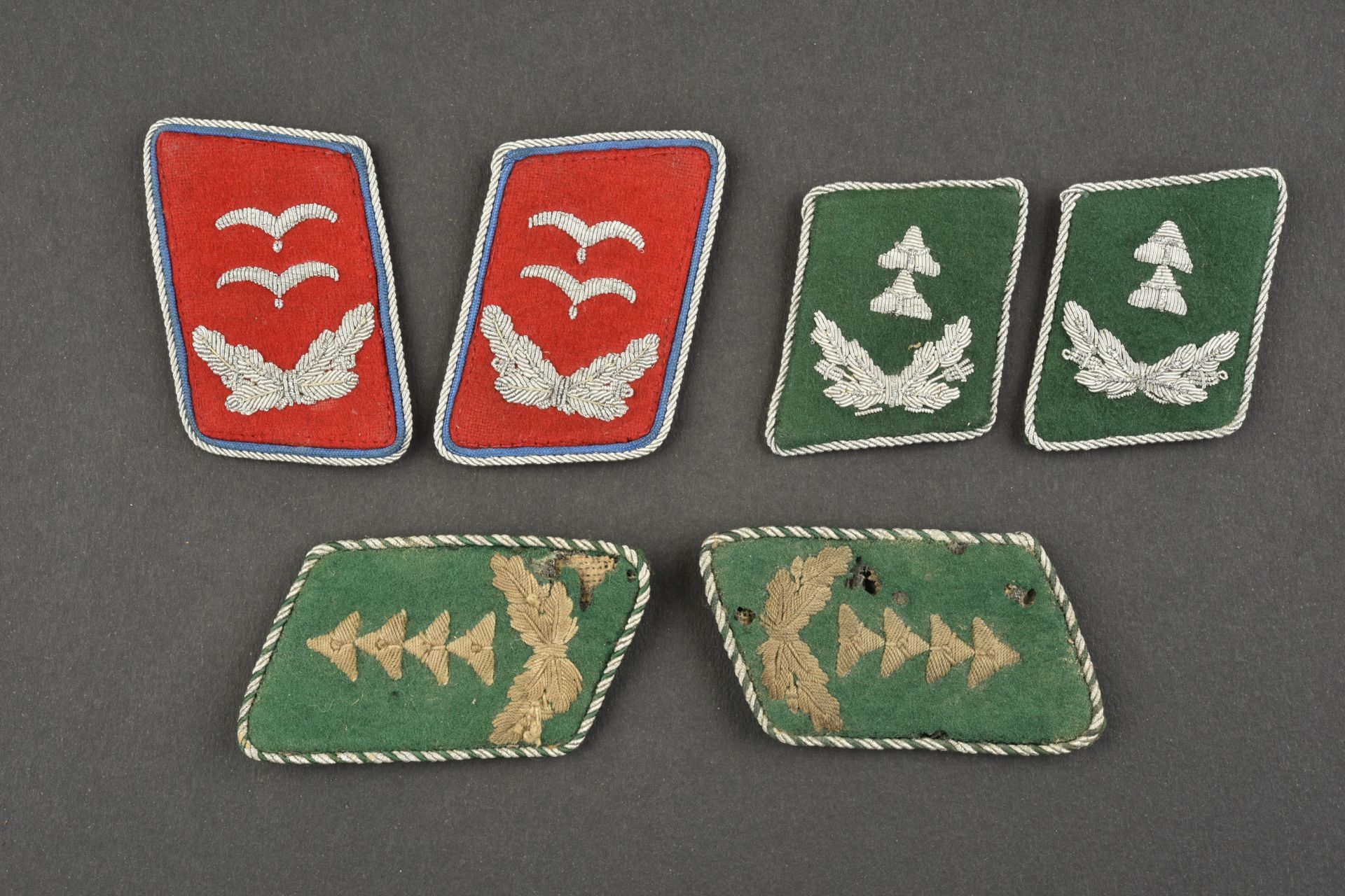 Pattes de col LuftwaffeBeamte. Luftwaffebeamte collar tabs. 