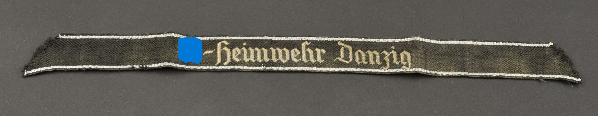Bande de bras SS Heimwehr Danzig. Heimwehr Danzig Cufftittle.