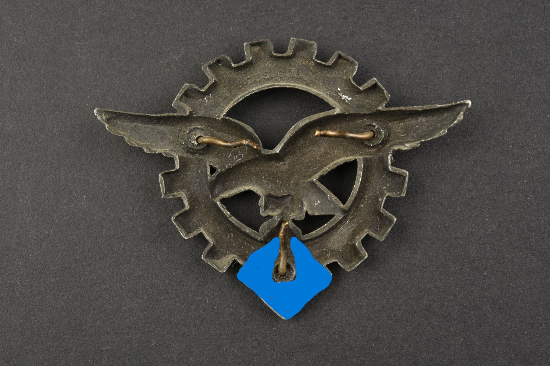 Insignes de coiffure d ingenieur Luftwaffe. Luftwaffe engineer headgear badges. - Bild 2 aus 2