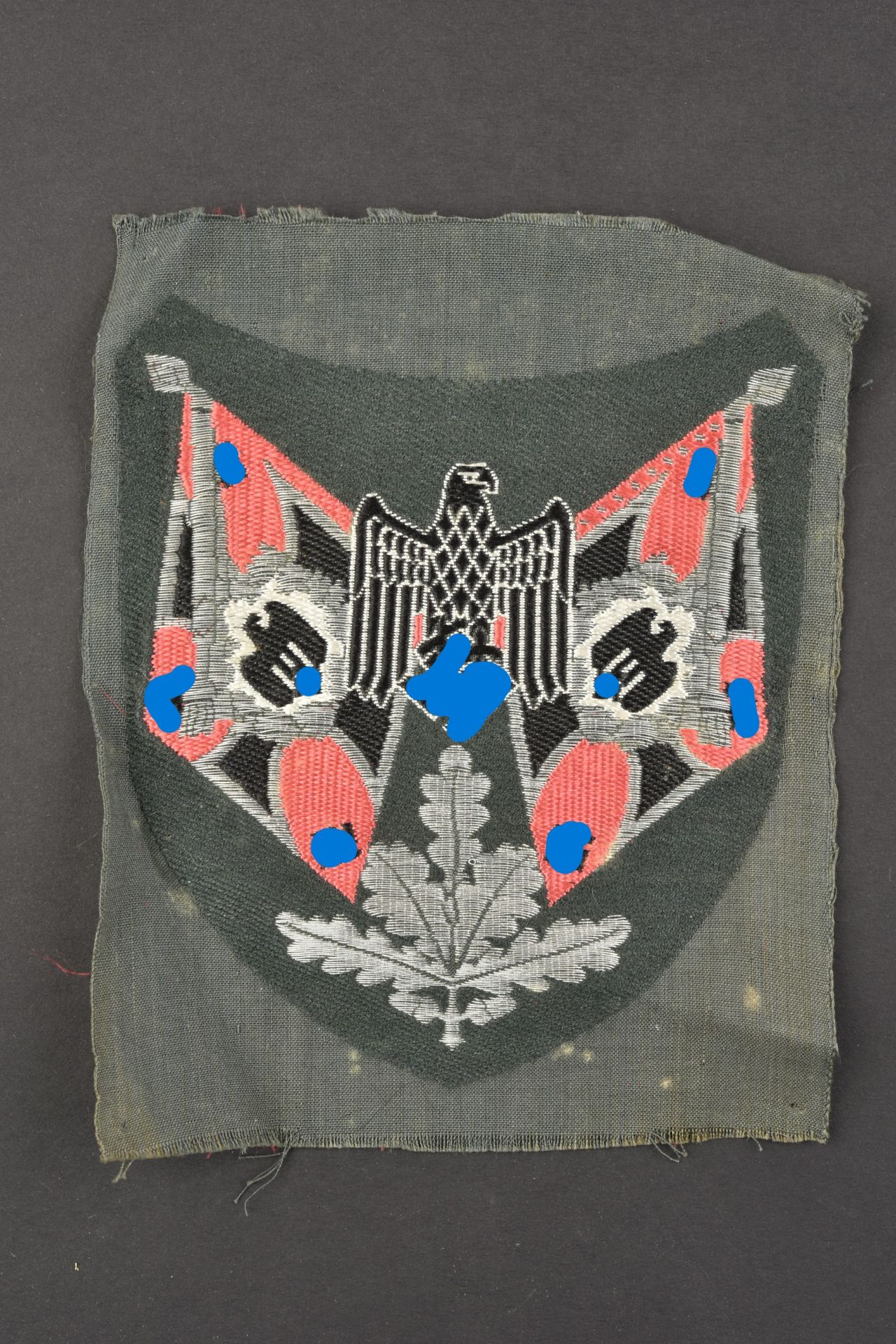 Insigne porte drapeau Panzer. Panzer flag badge.