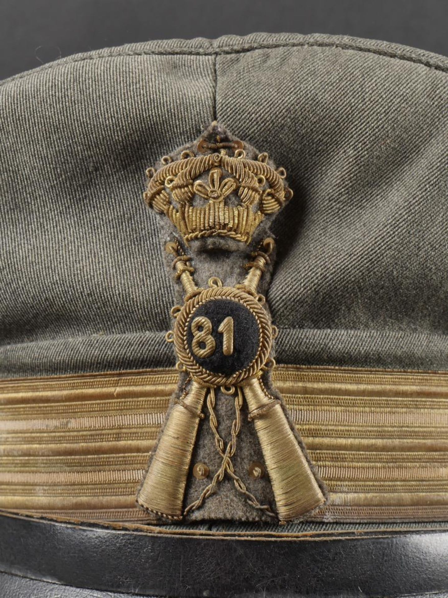 Casquette de capitaine du 81eme Regiment dInfanterie Torino. Captain s cap, 81st Torino Infantry Re - Bild 2 aus 15