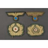 Insignes de coiffure artillerie cotiere. Coastal artillery headgear badges.