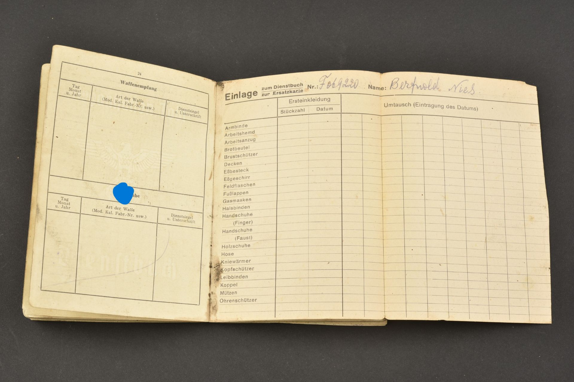 Soldbuch Organisation Todt.  - Image 7 of 19