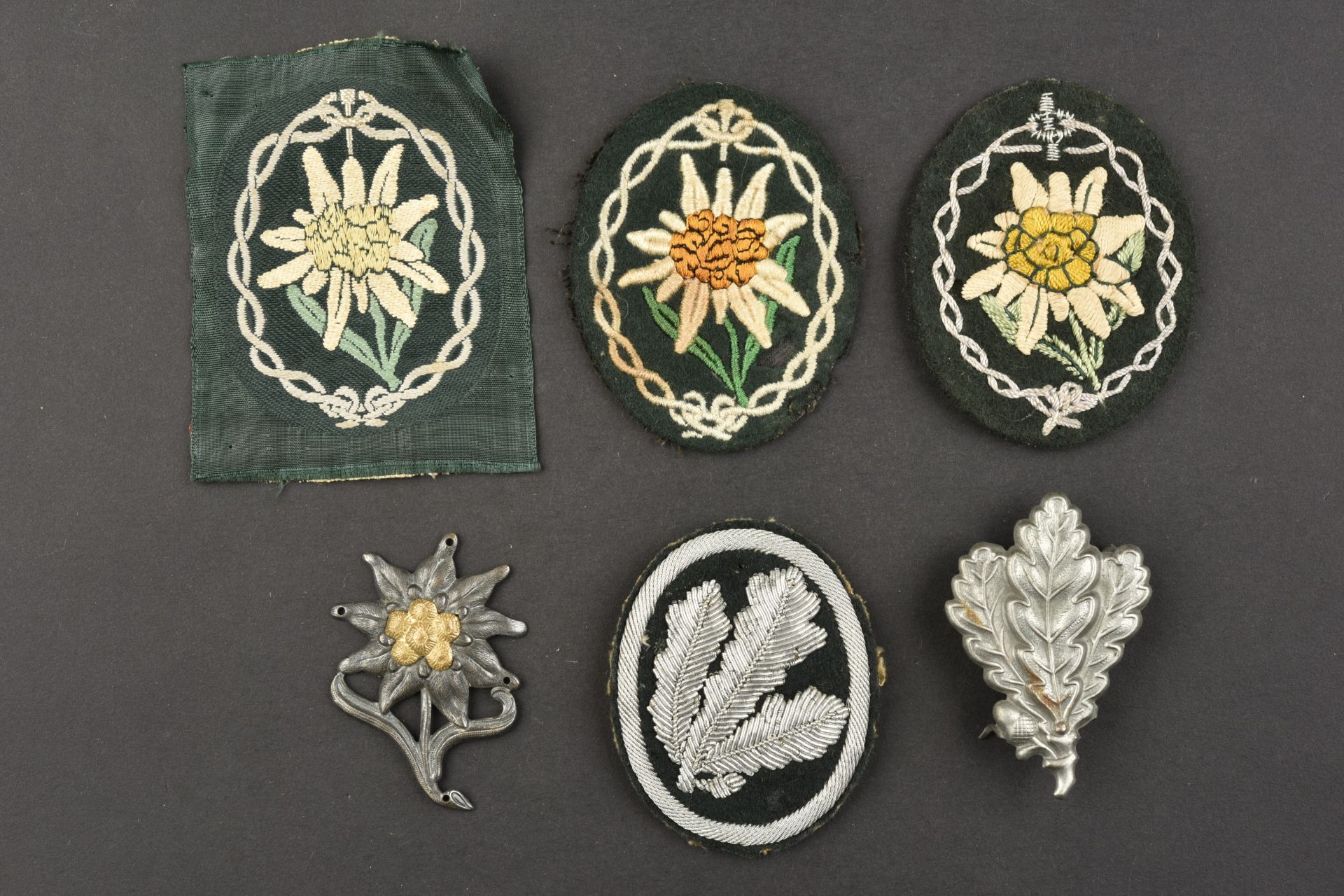 Insignes Gebirgsjager. Mountain troops badges.