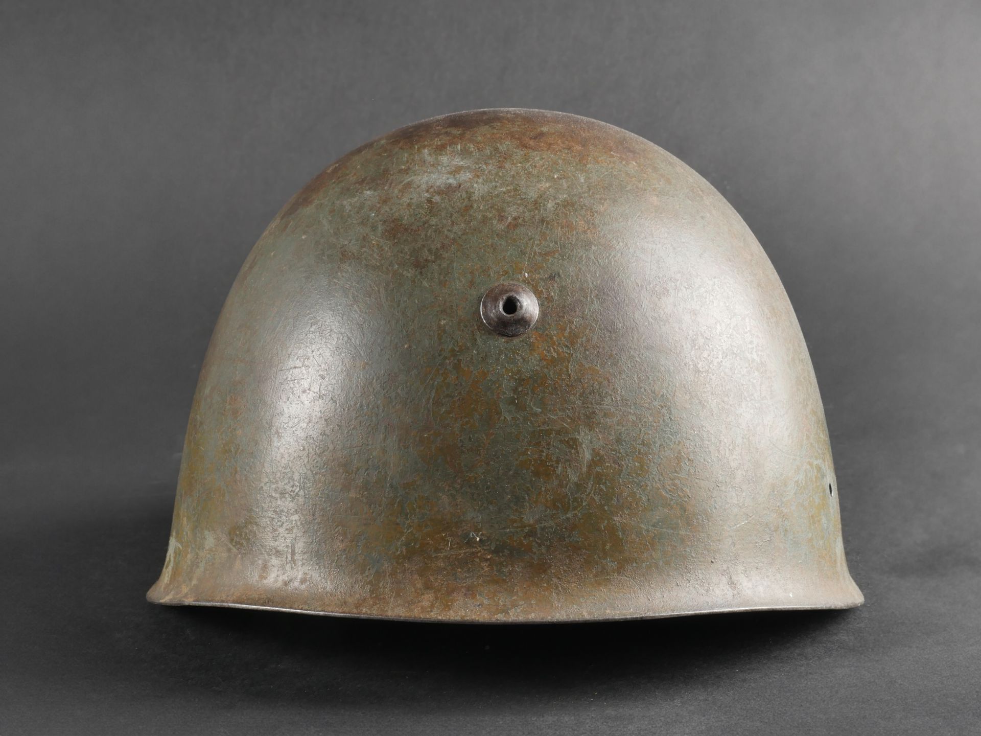 Casque italien de lartillerie de montagne. Italian mountain artillery helmet. - Bild 6 aus 18