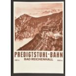 Affiche Predigstuhl Bad Reichenhall. Bad Reichenhall Poster. 