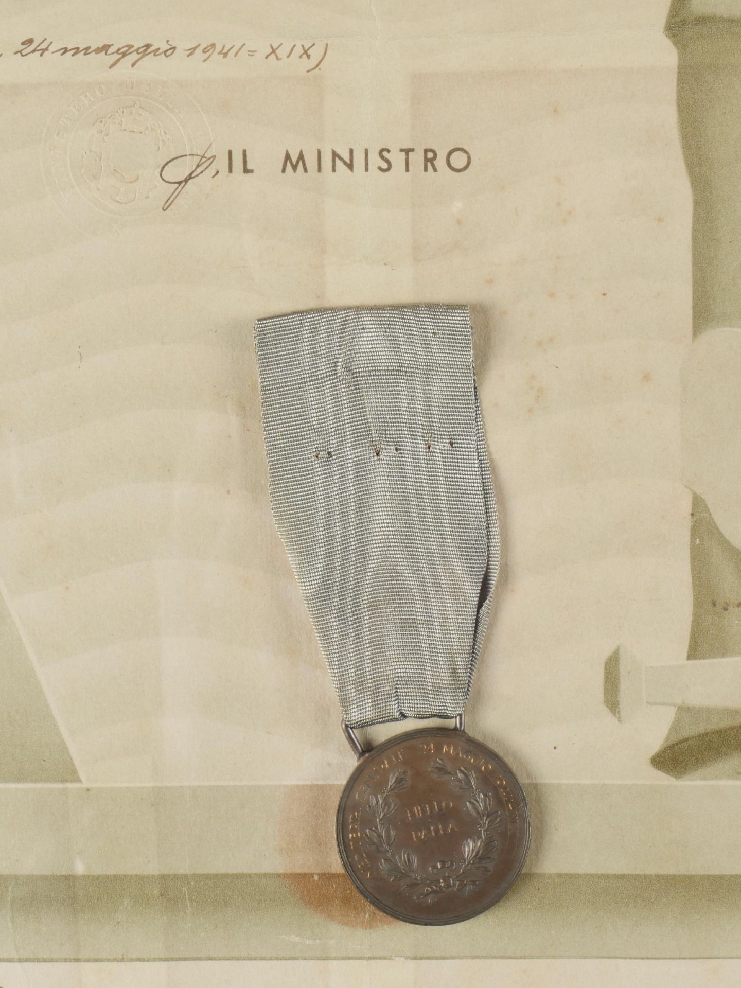 Medaille de bronze pour la Valeur Militaire. Bronze medal for Military Valor. - Image 3 of 6