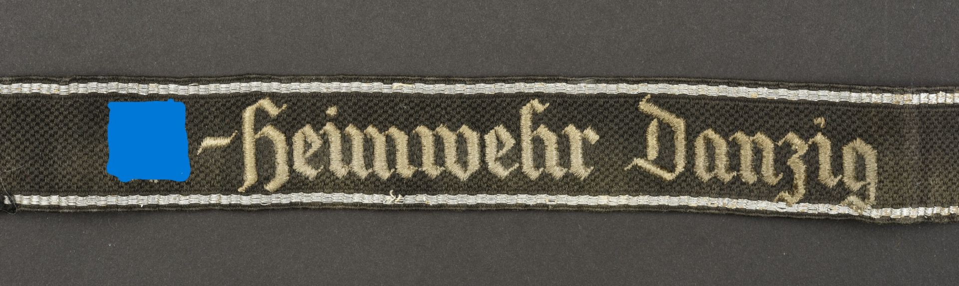 Bande de bras SS Heimwehr Danzig. Heimwehr Danzig Cufftittle. - Bild 4 aus 4