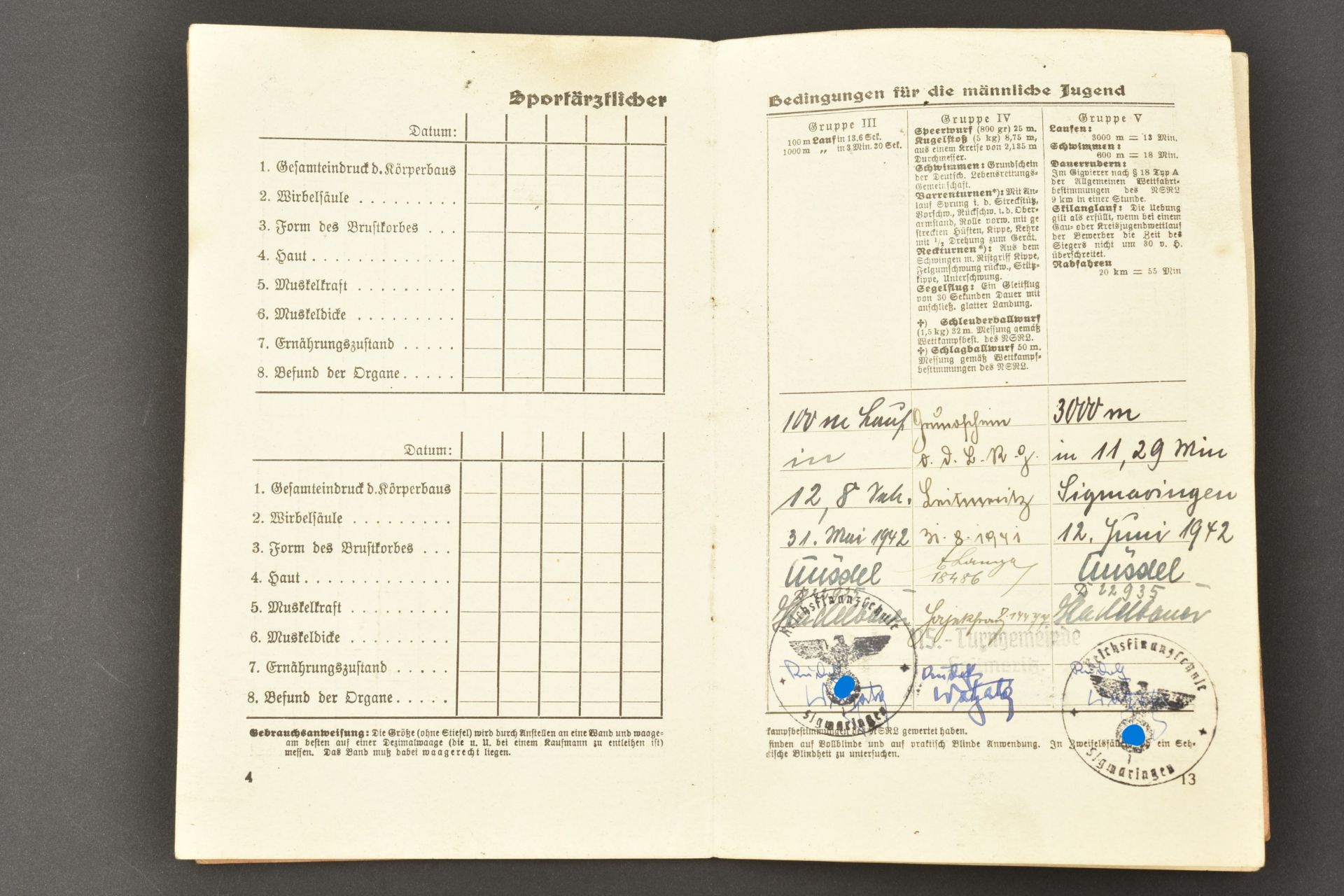 Insignes et document RIA. Insignia and RIA document. - Image 5 of 7