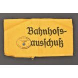 Brassard Bahnhofs ausschutz. Bahnhofs armband.