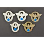 Insignes de coiffure polizei. Polizei headgear badges.