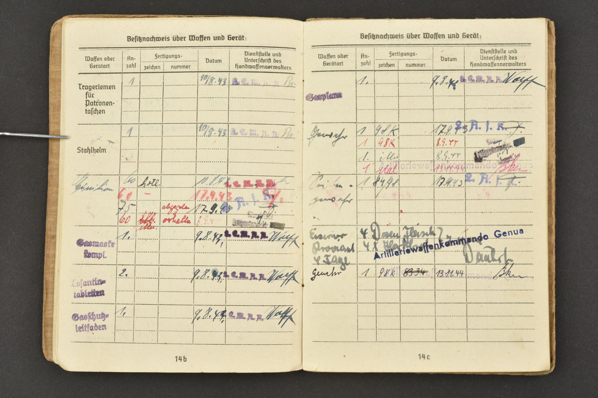 Soldbuch Kriegsmarine. Kriegsmarine Soldbuch. - Bild 7 aus 17