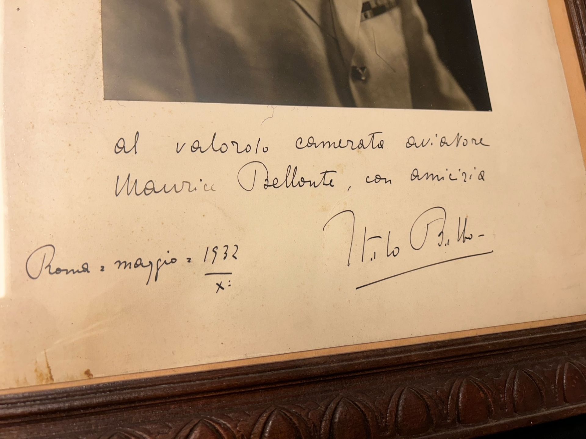 Photo dedicacee de Italo Balbo. Signed photo of Italo Balbo. - Image 3 of 9
