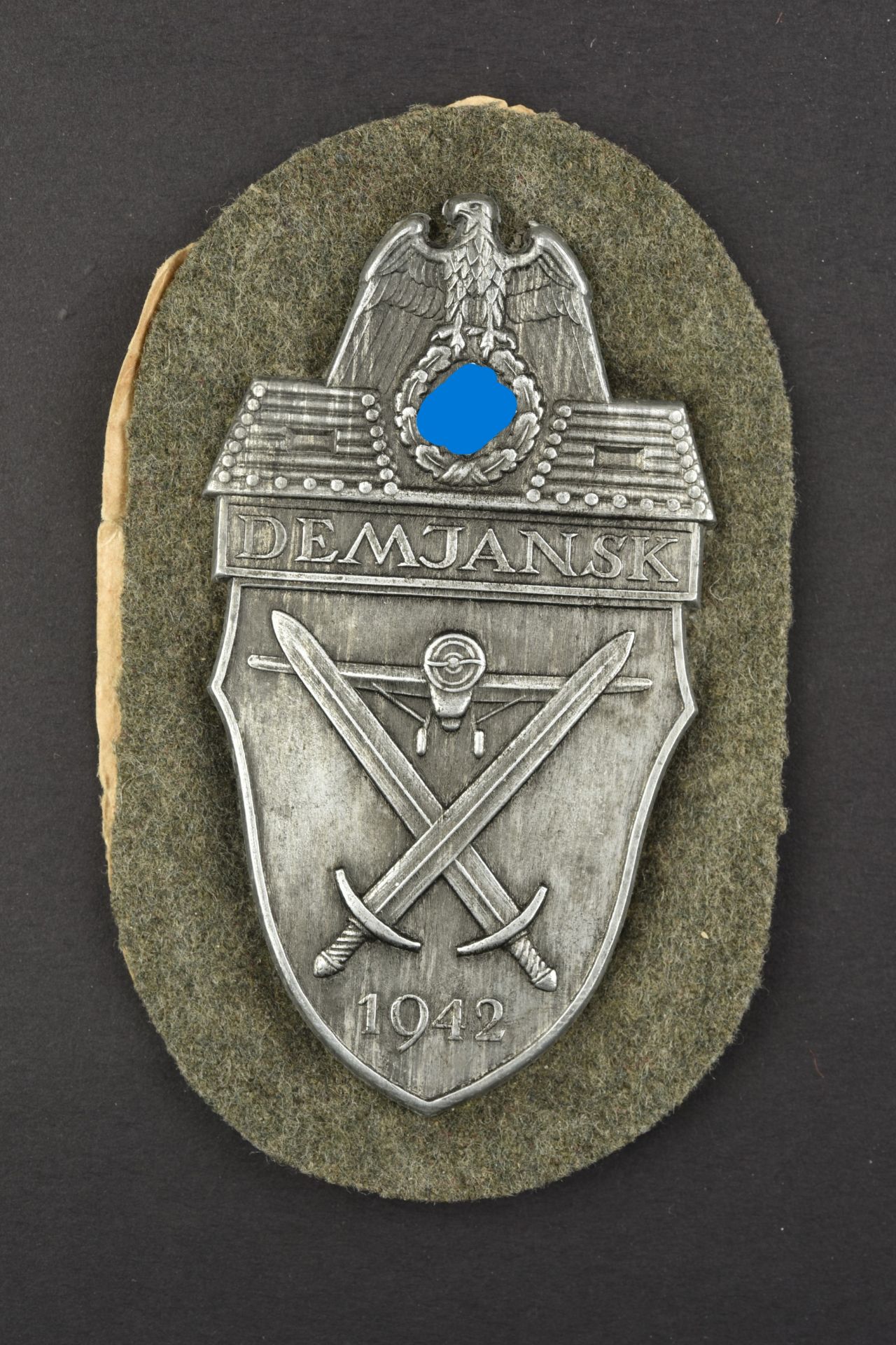 Plaque Demjansk. Demjansk insignia.