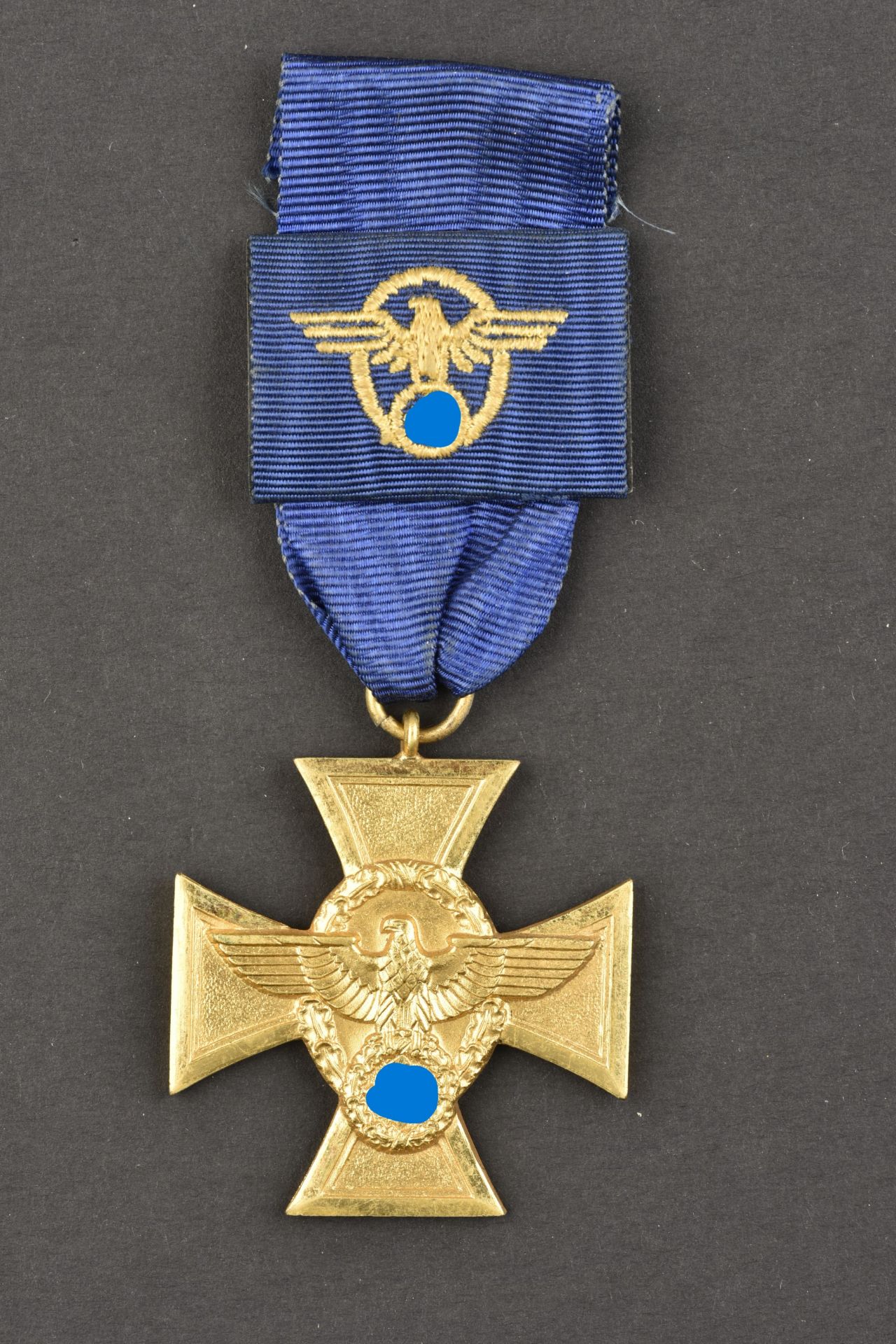 MŽdaille de service WasserschŸtzpolizei. WasserschŸtzpolizei service medal.