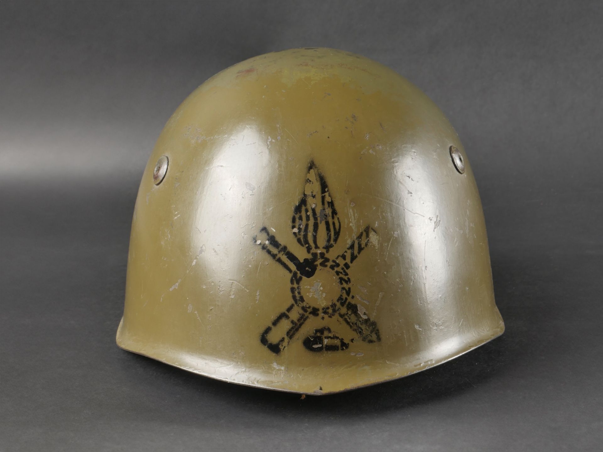 Casque de larmee Royale italienne. Royal Italian Army helmet. - Bild 9 aus 19