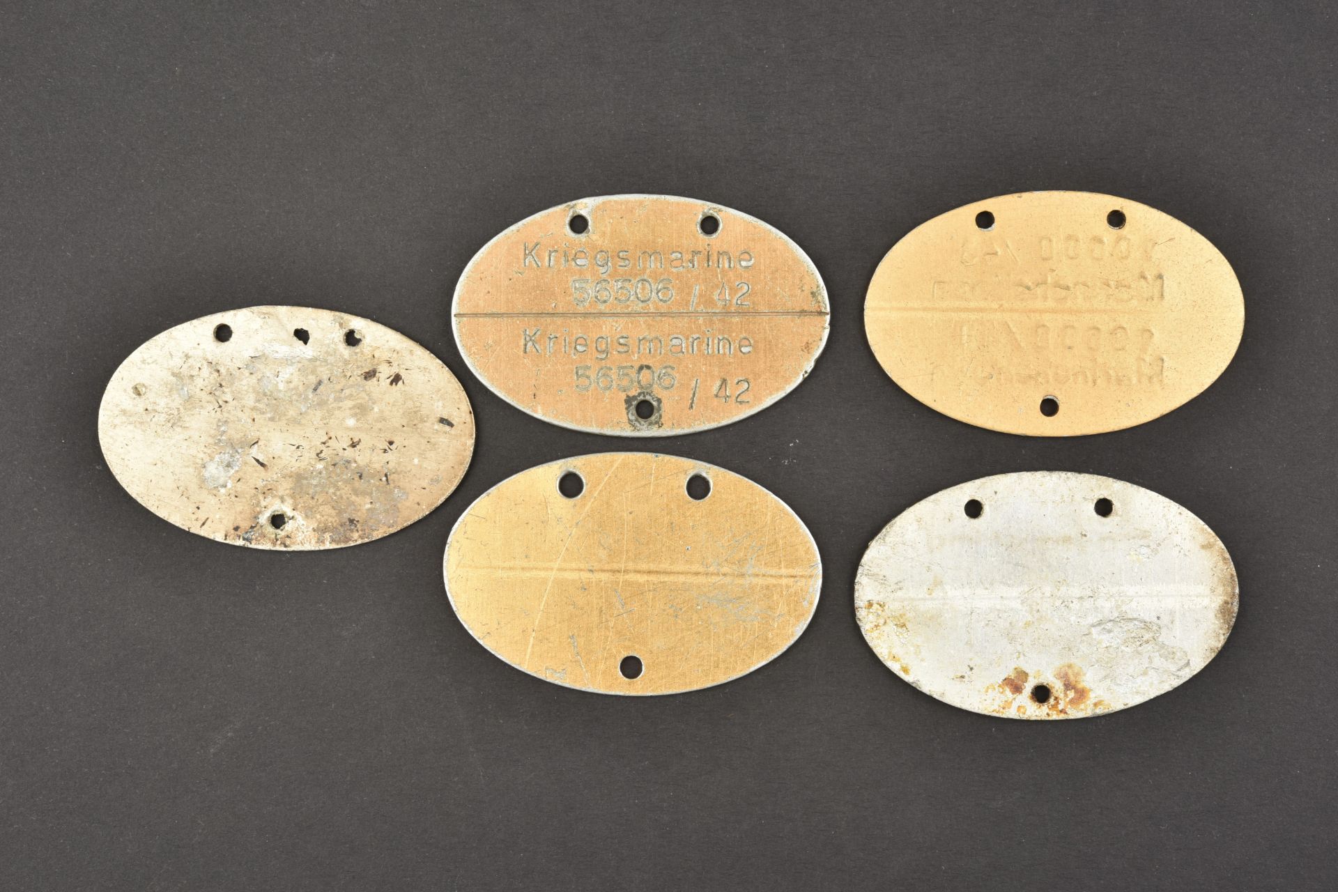 Plaques d identite KM. Kriegsmarine dog tags. - Image 2 of 2