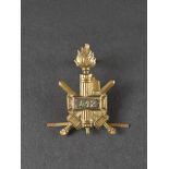 Insigne de casque tropical de la 412eme Bataillon de Chemises Noires. Tropical helmet badge of the 4