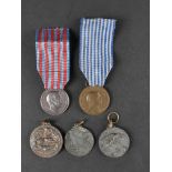 Lot de 5 medailles. Set of 5 medals.