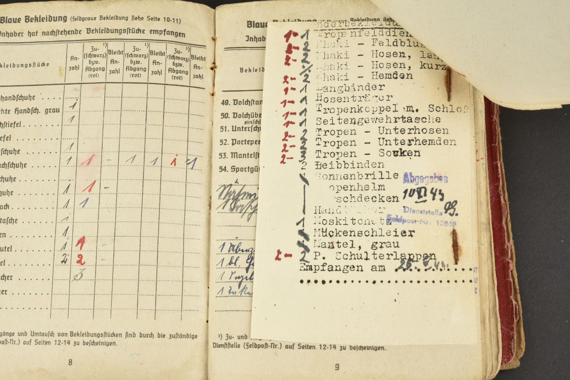 Soldbuch Kriegsmarine. Kriegsmarine Soldbuch. - Bild 22 aus 28