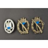 Ensemble d insignes d infanterie. Set of infantry badges.