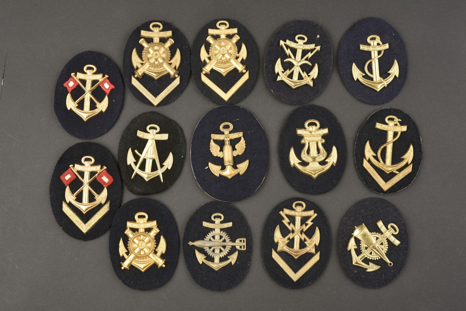 Insignes de specialite KM. Kriegsmarine speciality badges.