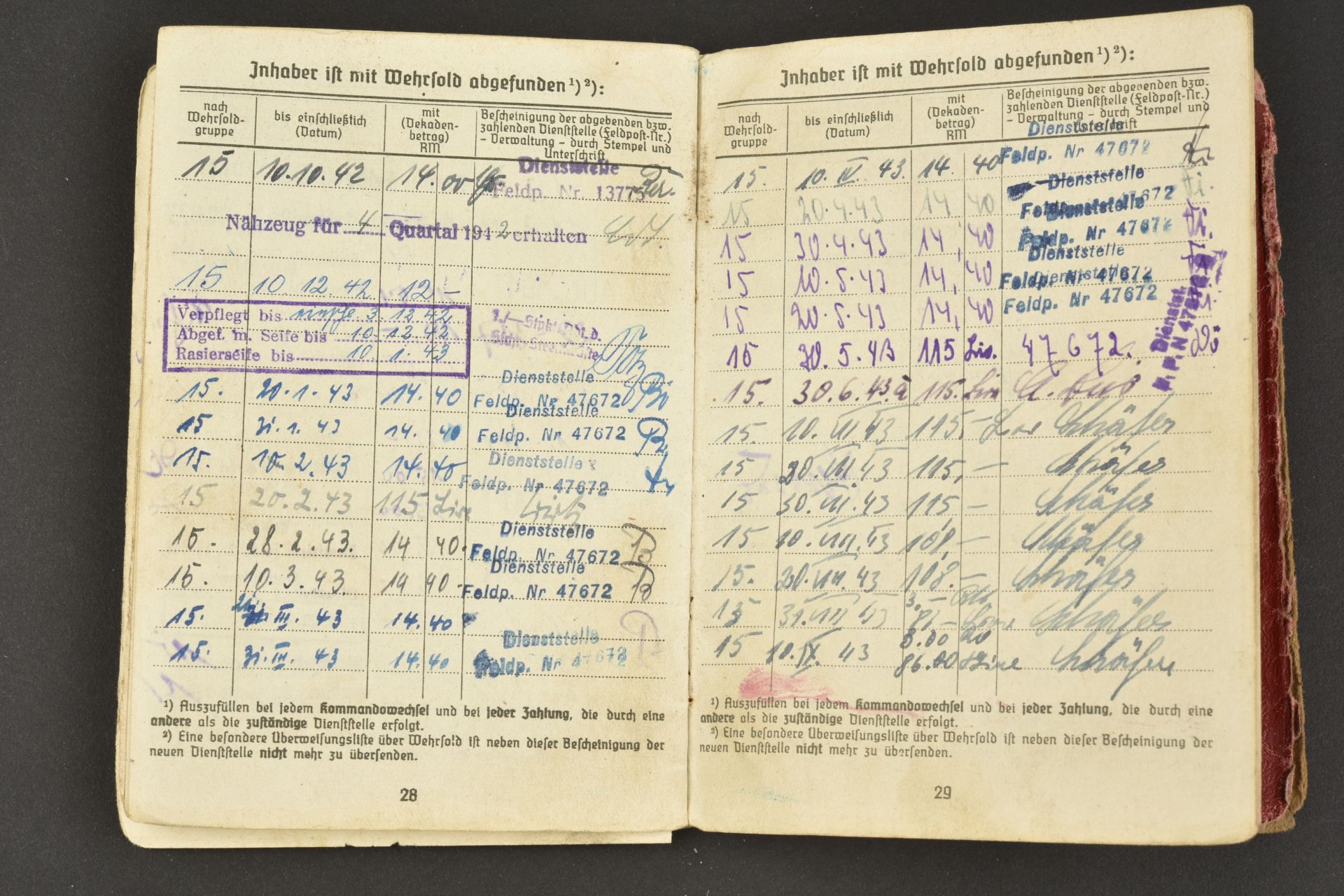 Soldbuch Kriegsmarine. Kriegsmarine Soldbuch. - Image 6 of 28