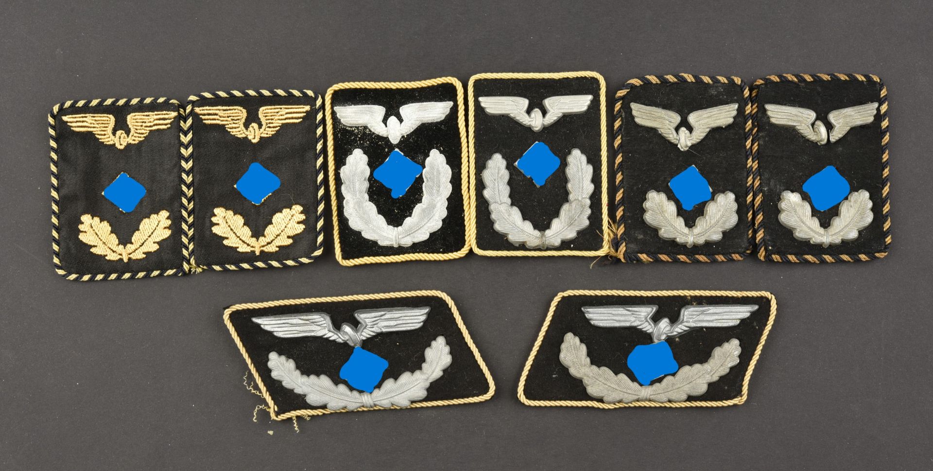 Pattes de col Reichsbahn. Reichsbahn collar tabs.