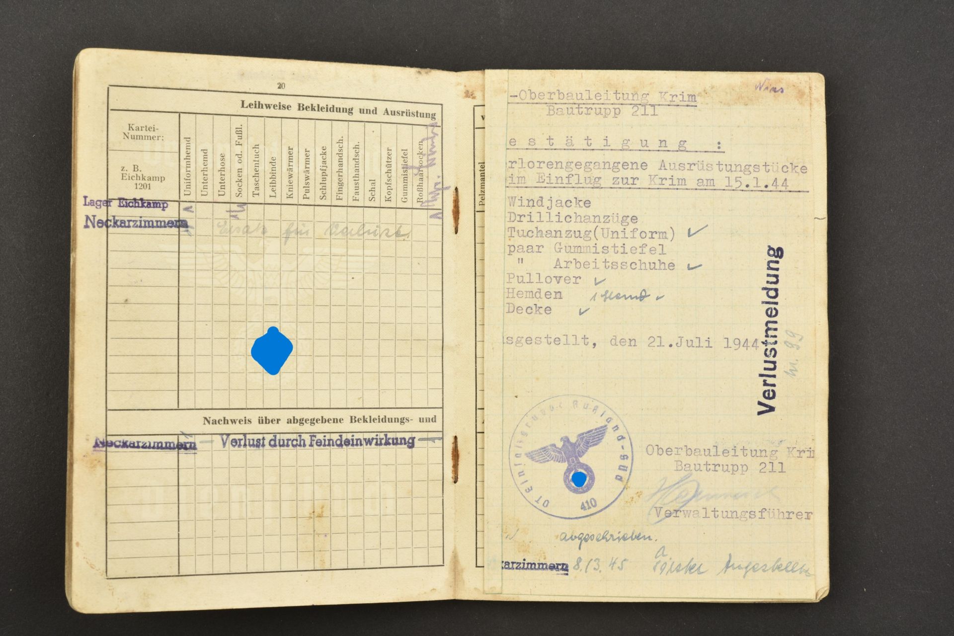 Soldbuch Organisation Todt.  - Image 9 of 19