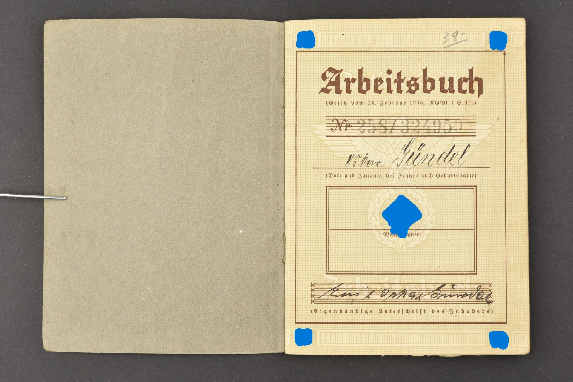 Arbeitsbuch NSKK Speer.  - Image 6 of 6