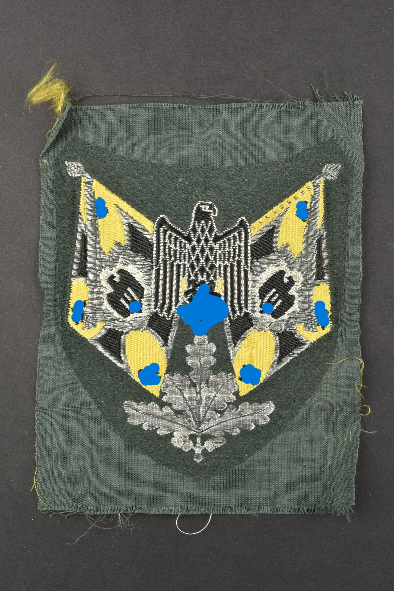 Insigne porte drapeau transmission. Transmission flag badge.