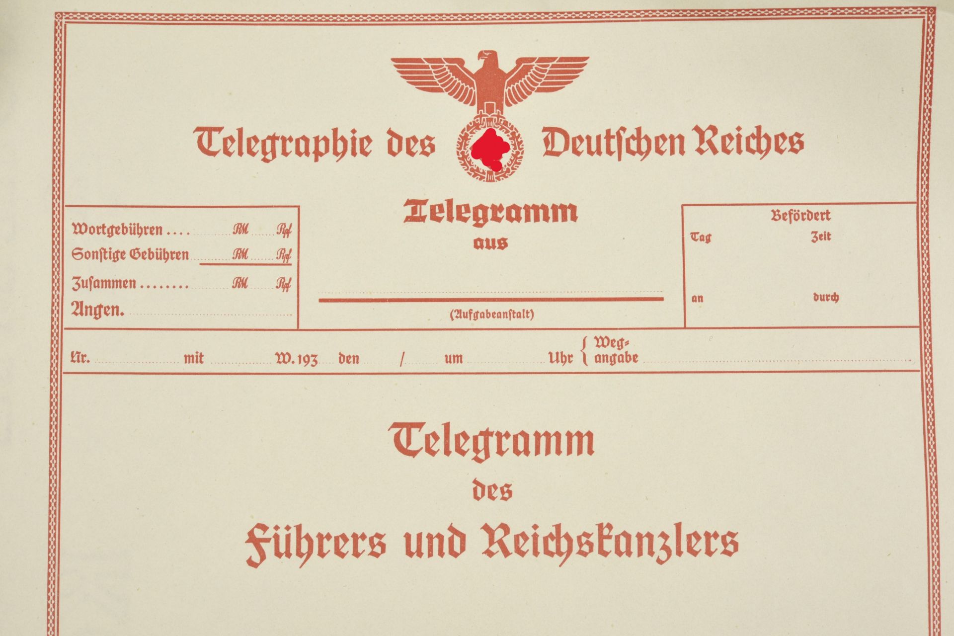 Telegrammes Fuhrerbunker. - Image 6 of 6