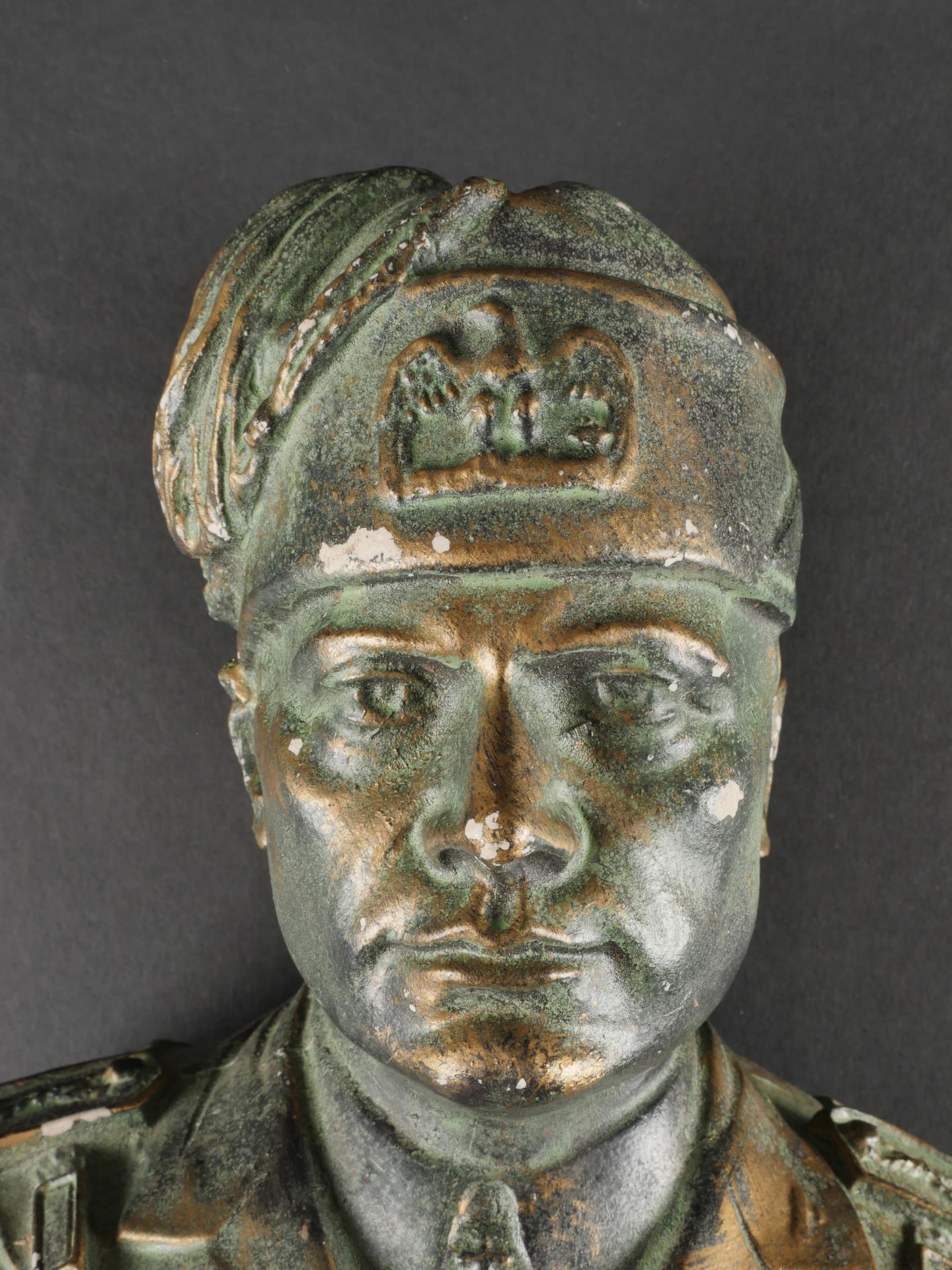 Buste de Benito Mussolini. Benito Mussolini bust. - Image 2 of 9