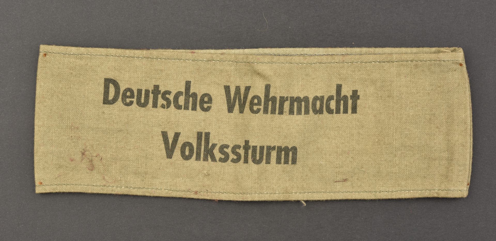 Brassard Volkssturm. Volksturm armband.