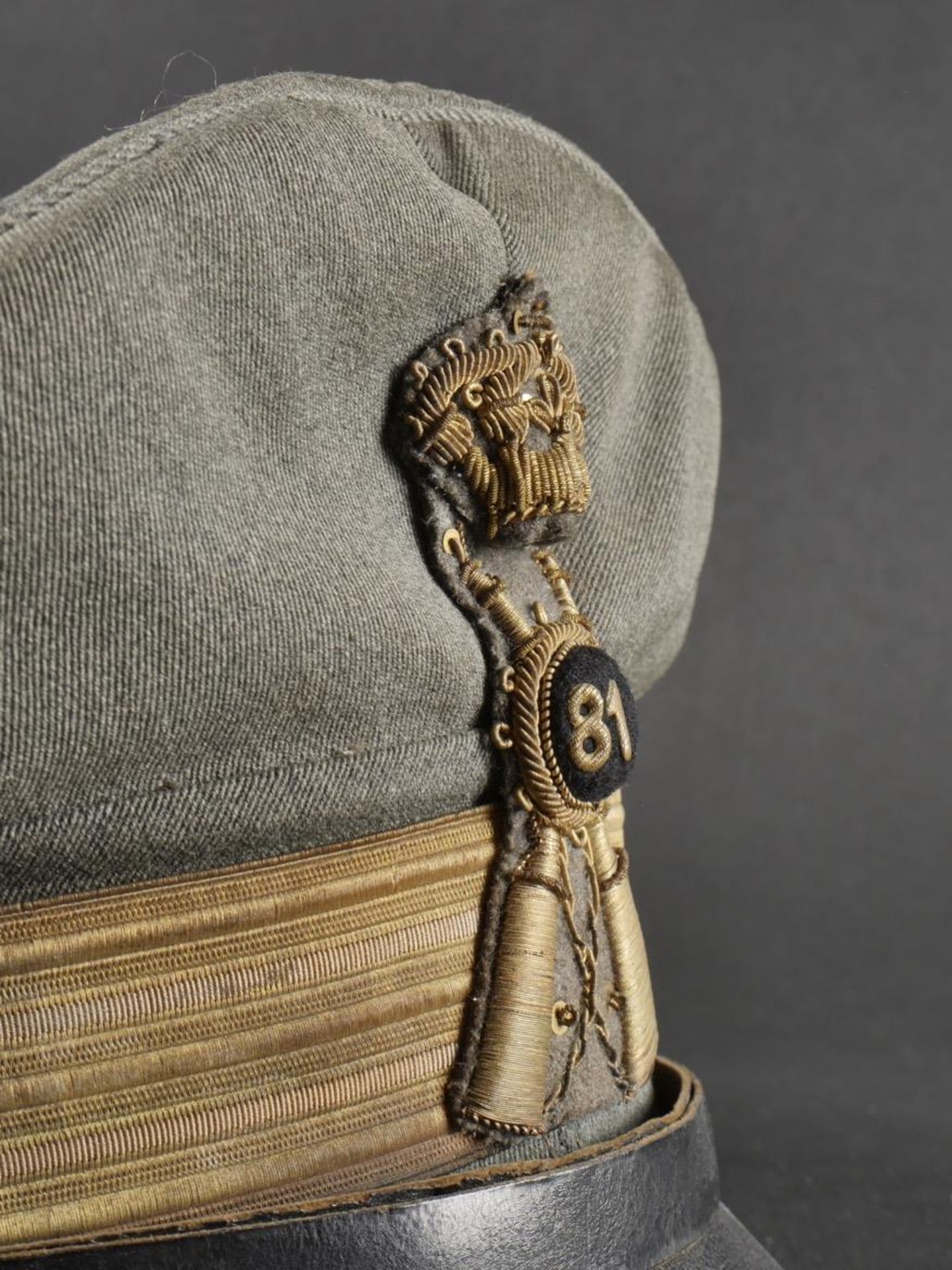 Casquette de capitaine du 81eme Regiment dInfanterie Torino. Captain s cap, 81st Torino Infantry Re - Bild 6 aus 15