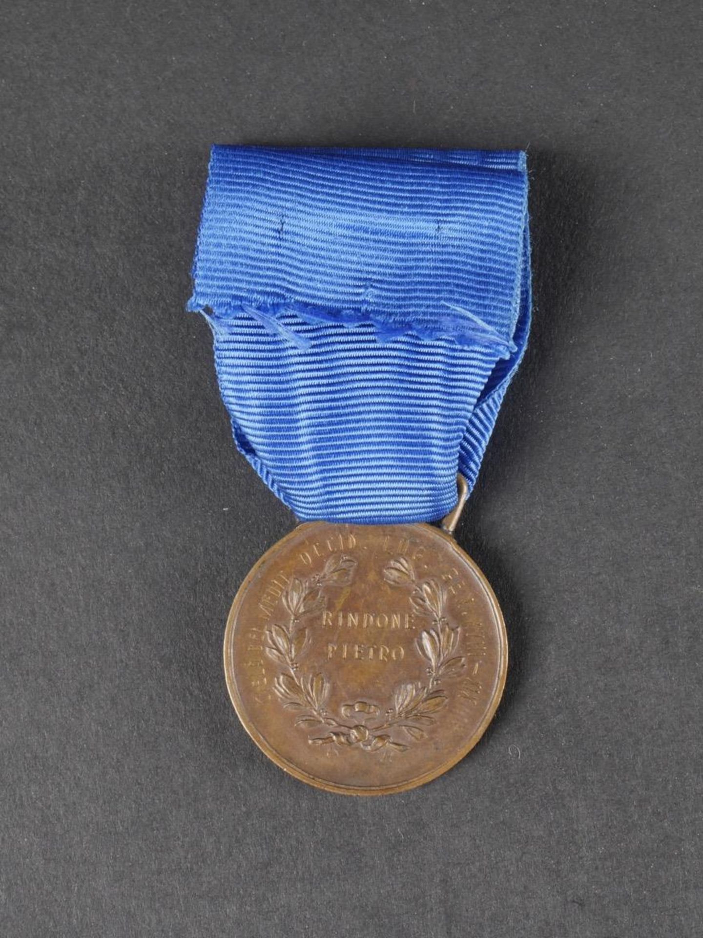 Medaille de la Valeur Militaire en bronze. Bronze Military Valor Medal. - Bild 2 aus 2