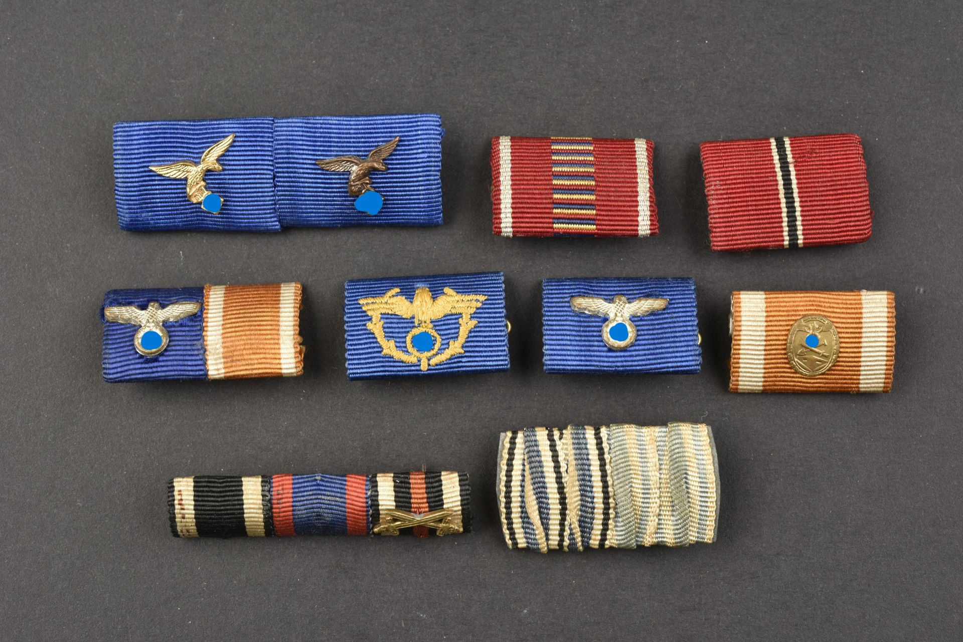 Barrettes de ruban de dŽcoration. Decorative ribbon bars. 