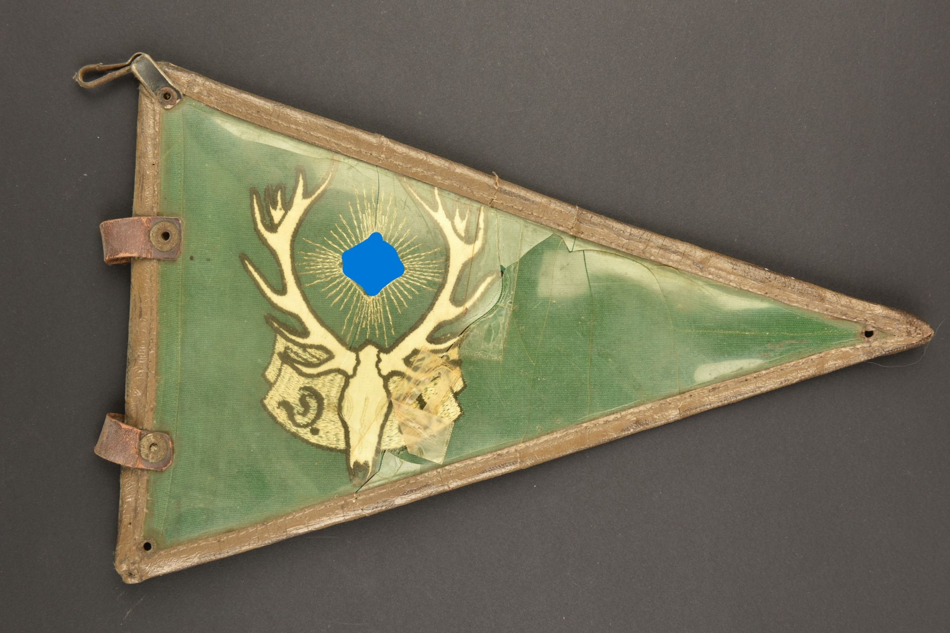 Fanion de voiture des chasseurs du Reich. Car pennant of the Reich Hunters. - Bild 2 aus 3