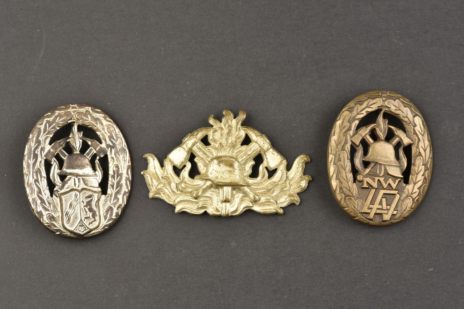 Insignes des pompiers du Reich. Fireman's sleeve badges. 