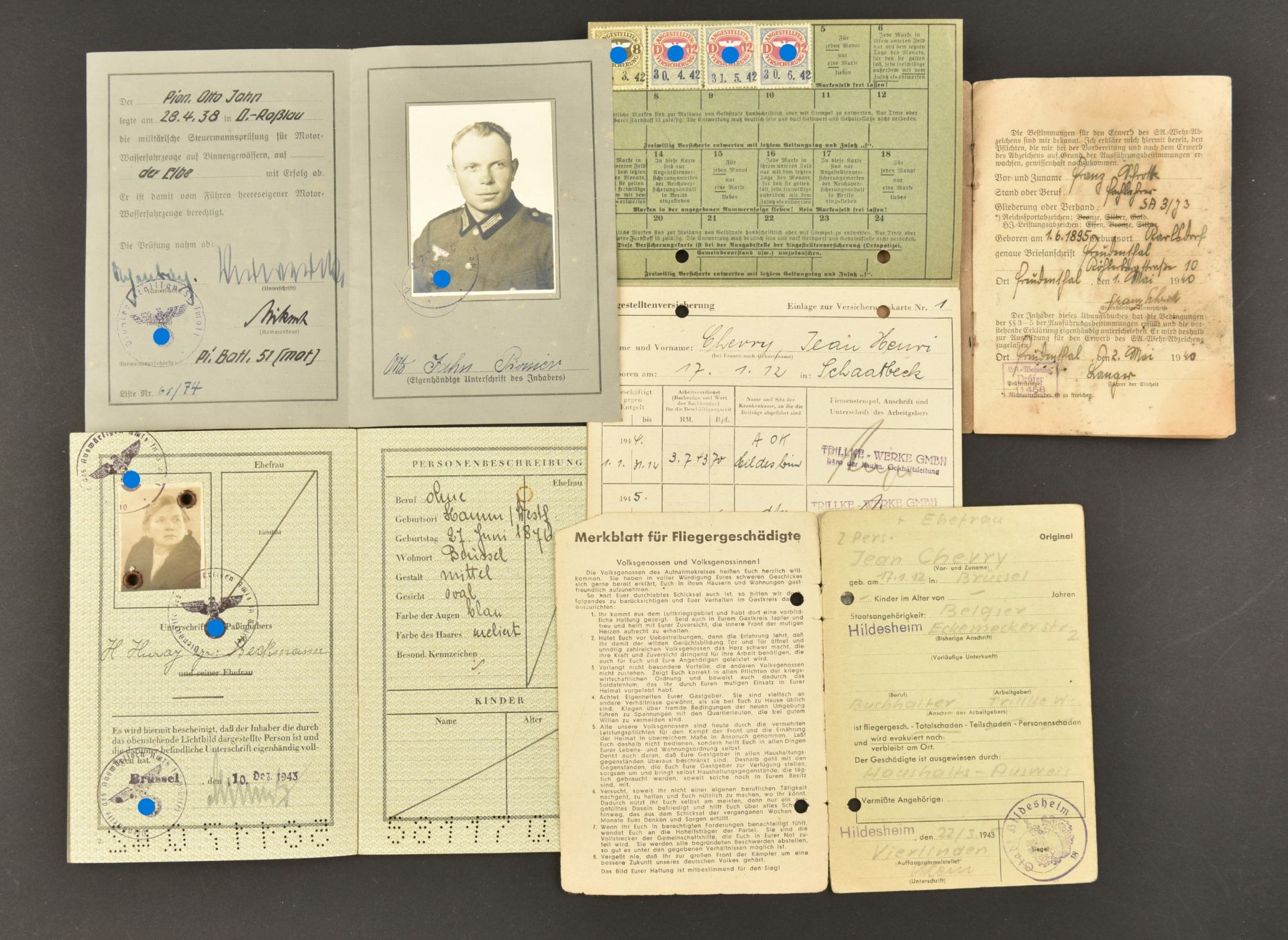 Documents allemand. German Documents. - Image 3 of 6