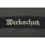 Bande de bras Werkschutz. Werkschutz cuff tittle.