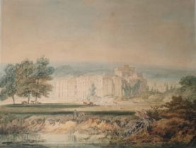 JOSEPH MALLORD WILLIAM TURNER RA (1775-1851) Hampton Court, Herefordshire, watercolour on paper,