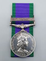 Campaign Service Medal with 'Northern Ireland' Clasp engraved to 24327620 Pte. D.R. Muir, Argyll &