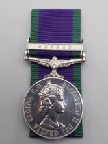 Campaign Service Medal with 'Borneo' Clasp engraved to RM 19887 Marine C.J. Vass, Royal Marines