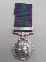 General Service Medal with 'Palestine 1945-48' Clasp engraved to 14046783 Spr R.C. Sorby, Royal