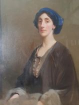 GEORGE SPENCER WATSON ROI, RP, ARA,RA (1869-1934). Portrait of Lillian Gardiner (Mrs Jack Allen)