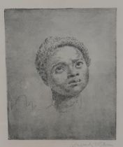 AUGUSTUS EDWIN JOHN OM RA (1878-1961) A female head, (Campbell Dodgson 88), etching printed with