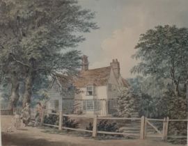 GEORGE SAMUEL (Exh 1785-1823). St.Mary's Rectory, Newington Butts, Southwark, London, with partial
